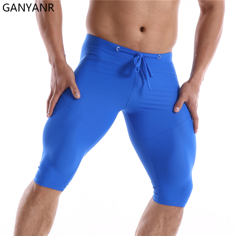 GANYANR Running Tights Men Com - Compression Shorts Athletes ulasan dan harga