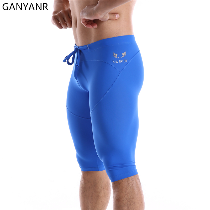 GANYANR Running Tights Men Com - Compression Shorts Athletes ulasan dan harga