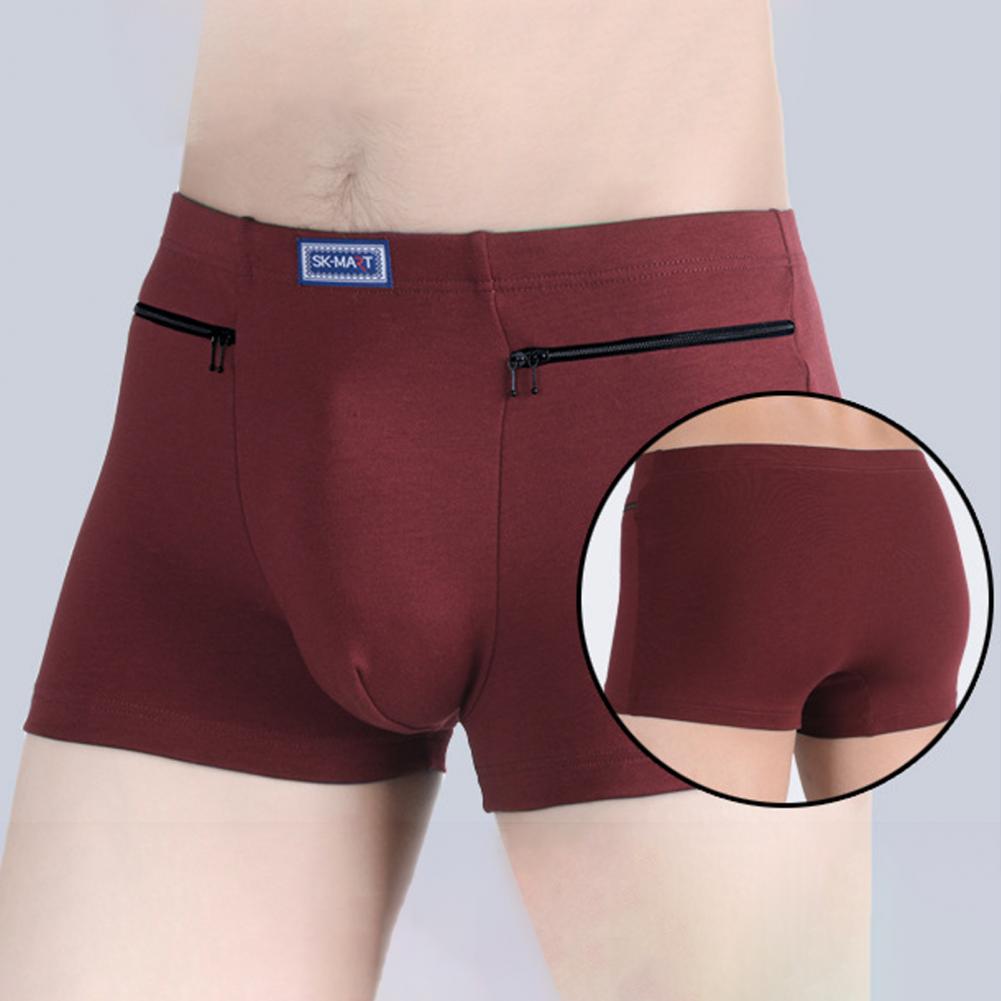 Men's Pockets Underwear Anti-t - Boxer Brief Pack Cotton ulasan dan harga