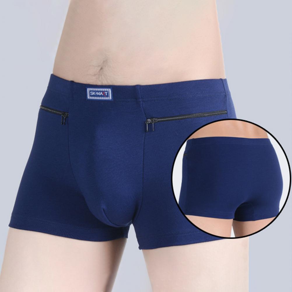 Men's Pockets Underwear Anti-t - Boxer Brief Pack Cotton ulasan dan harga