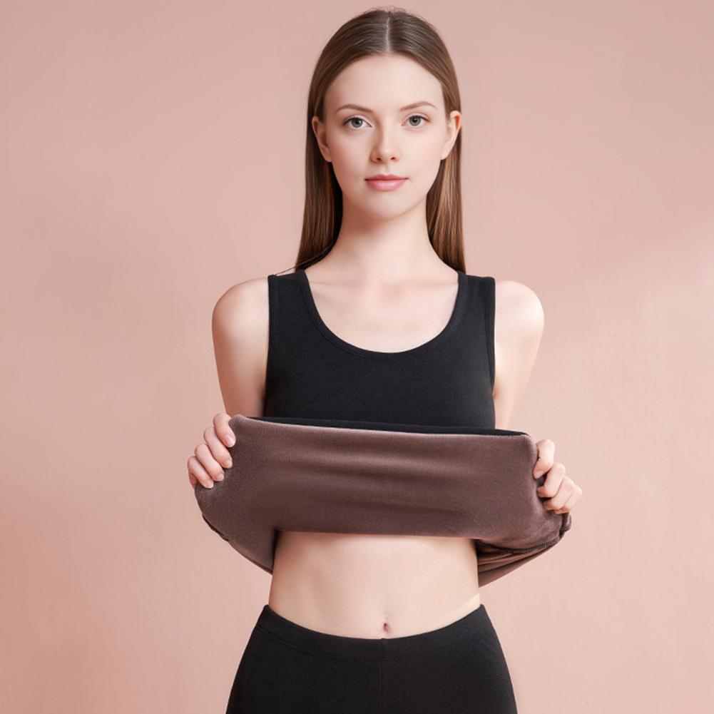 Fleece Lined Women Thermal Tan - Undershirt Crew Neck ulasan dan harga