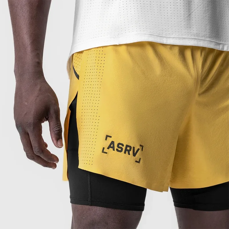 Men's 2in1 Running Shorts Quic - Compression Shorts Athletes ulasan dan harga