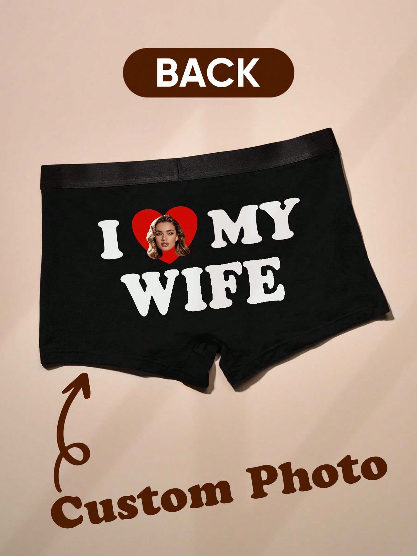 Custom Photo Boxers for Men Pe - Boxer Brief Pack Cotton ulasan dan harga