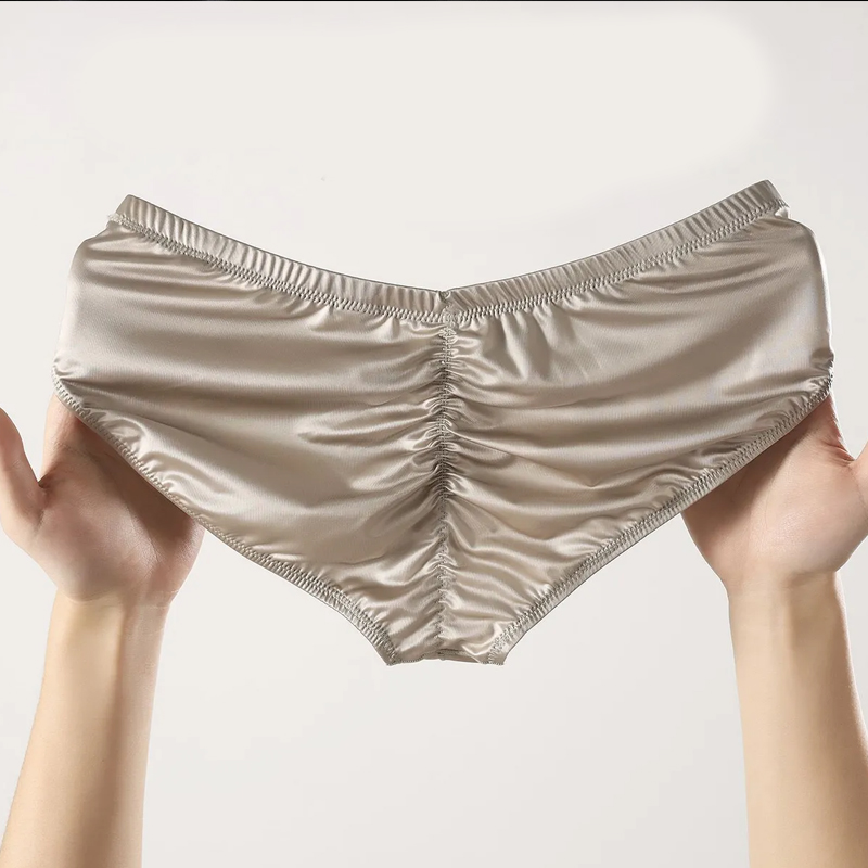 4pcs Mens Briefs Shinny Satin  - Boxer Shorts Modal ulasan dan harga